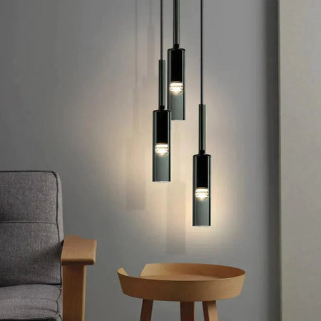 Luminaire Suspension verre transparent et métal – Référence : Ilaris2748-Luminaire Suspendu - Nexa Lights
