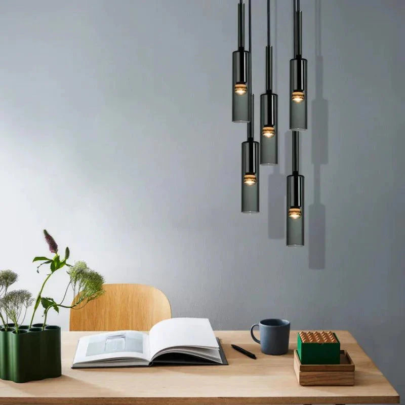 Luminaire Suspension verre transparent et métal – Référence : Ilaris2748-Luminaire Suspendu - Nexa Lights