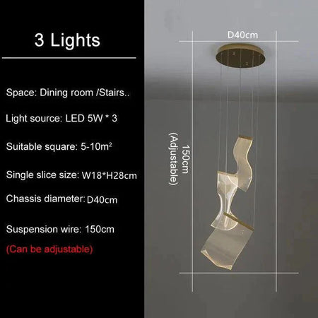 Luminaire Suspension voiles flottantes dorées – Référence : Maelis4723-Luminaire Suspendu - Nexa Lights