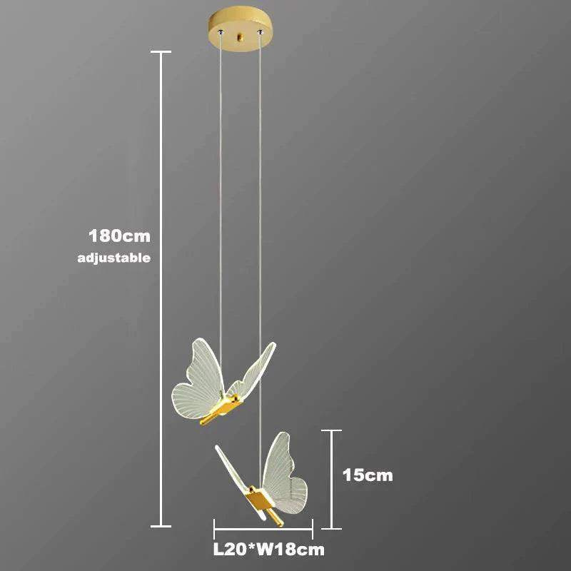 Suspendu Design : Suspension Lumineuse en Forme d'Oiseau avec Ailes en Verre-Luminaire Suspendu - Nexa Lights