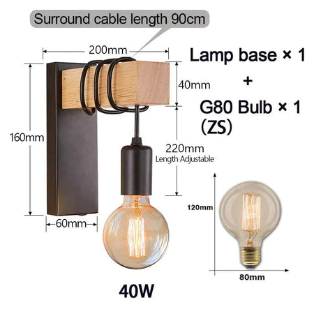 Luminaire Applique Murale style industriel – Référence : Éloïse3847-ILLUMEEN.COM