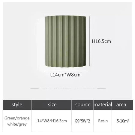 Luminaire Applique Murale finition en résine ondulée – Référence : Flora7392-ILLUMEEN.COM