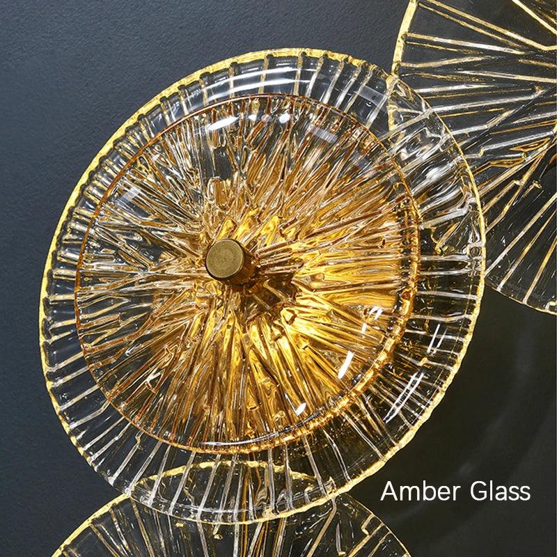 Luminaire Applique Murale verre ambré – Référence : Éloïse7325-ILLUMEEN.COM