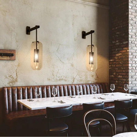 Luminaire Applique Murale verre transparent – Référence : Élise7853-ILLUMEEN.COM