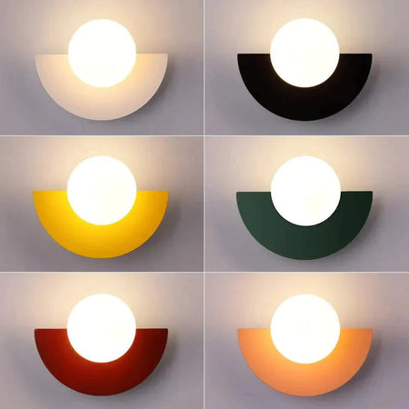 Luminaire Applique Murale verre transparent plaqué de couleur – Référence : Eléa7381-ILLUMEEN.COM