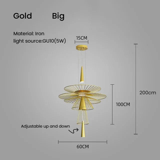 Luminaire Suspension style unique en métal – Référence : Marisol4728-ILLUMEEN.COM