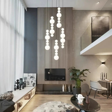 Luminaire Suspension design contemporain blanc – Référence : Aelina4723-ILLUMEEN.COM