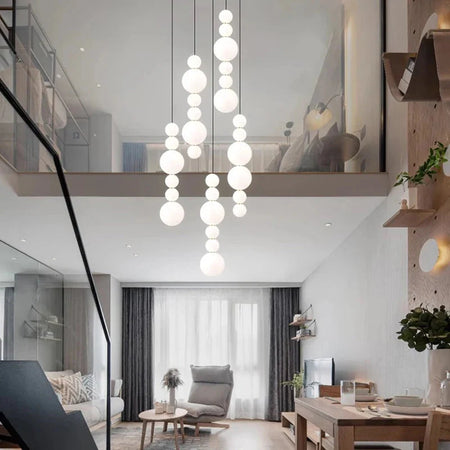 Luminaire Suspension design contemporain blanc – Référence : Aelina4723-ILLUMEEN.COM