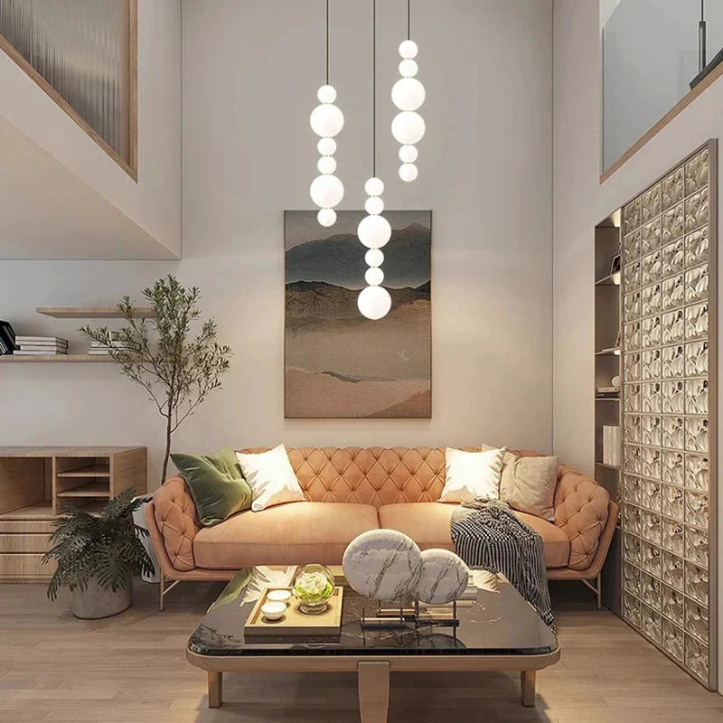 Luminaire Suspension design contemporain blanc – Référence : Aelina4723-ILLUMEEN.COM