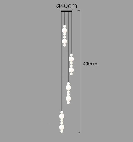 Luminaire Suspension design contemporain blanc – Référence : Aelina4723-ILLUMEEN.COM