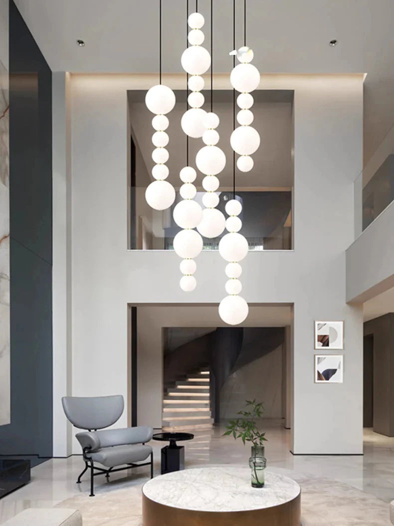 Luminaire Suspension design contemporain blanc – Référence : Aelina4723-ILLUMEEN.COM