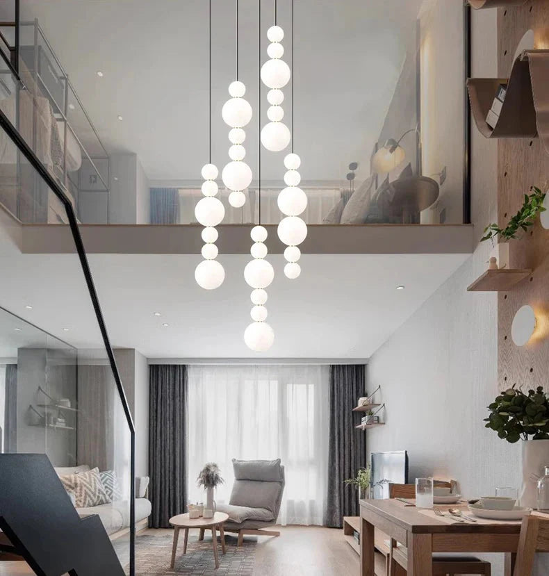 Luminaire Suspension design contemporain blanc – Référence : Aelina4723-ILLUMEEN.COM