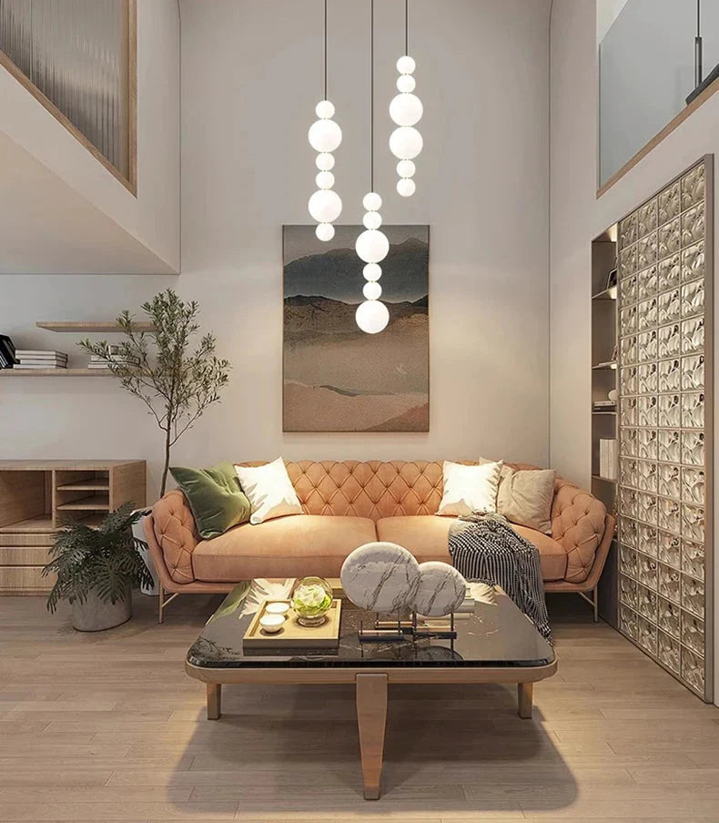 Luminaire Suspension design contemporain blanc – Référence : Aelina4723-ILLUMEEN.COM