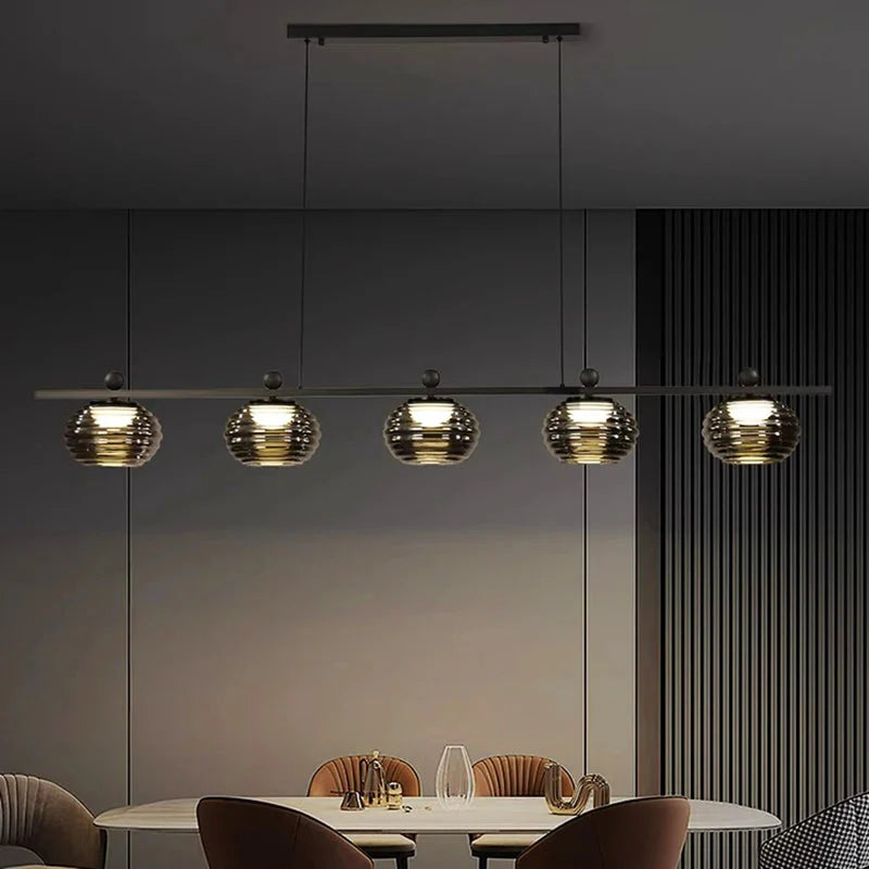 Luminaire Suspension design unique en verre – Référence : Nélio7314-ILLUMEEN.COM