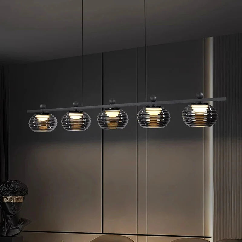 Luminaire Suspension design unique en verre – Référence : Nélio7314-ILLUMEEN.COM