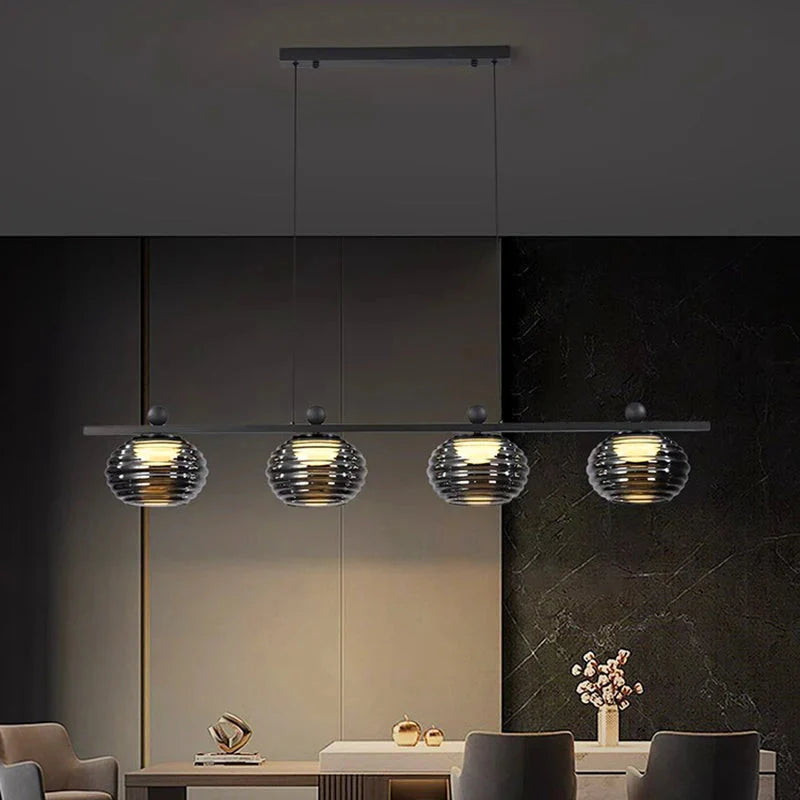 Luminaire Suspension design unique en verre – Référence : Nélio7314-ILLUMEEN.COM