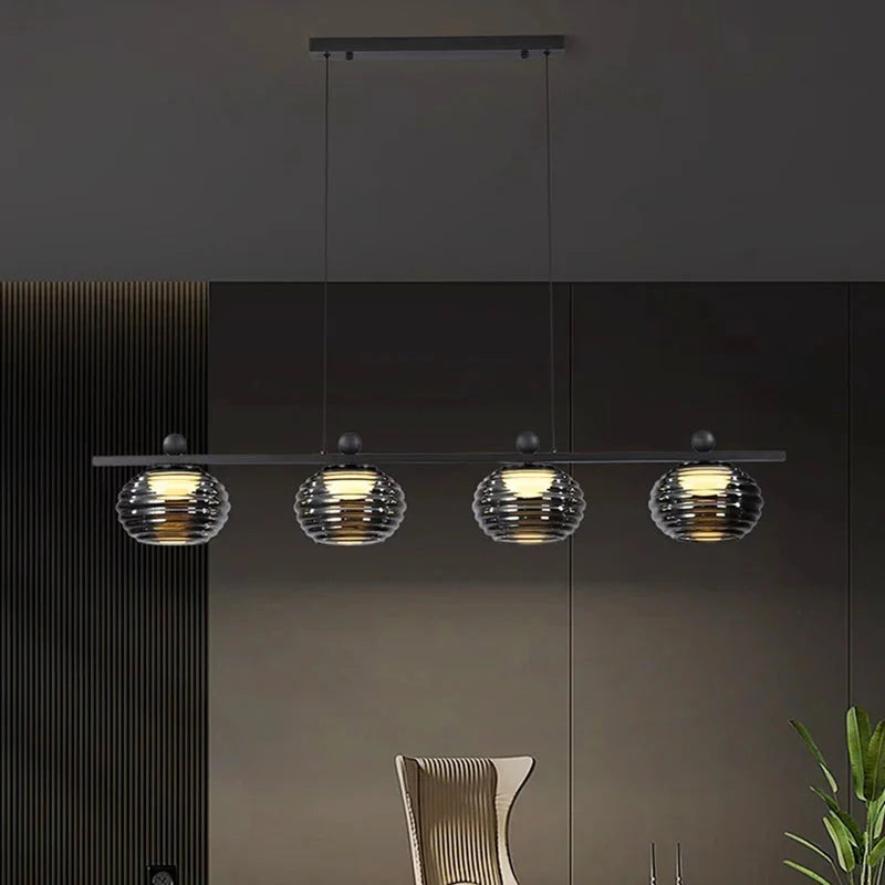 Luminaire Suspension design unique en verre – Référence : Nélio7314-ILLUMEEN.COM