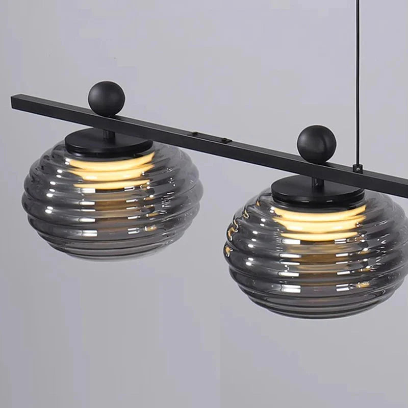 Luminaire Suspension design unique en verre – Référence : Nélio7314-ILLUMEEN.COM