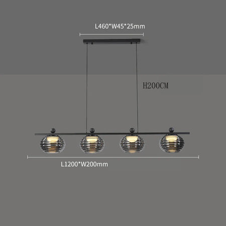 Luminaire Suspension design unique en verre – Référence : Nélio7314-ILLUMEEN.COM