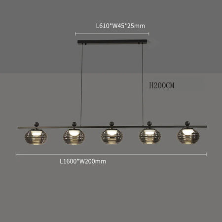 Luminaire Suspension design unique en verre – Référence : Nélio7314-ILLUMEEN.COM