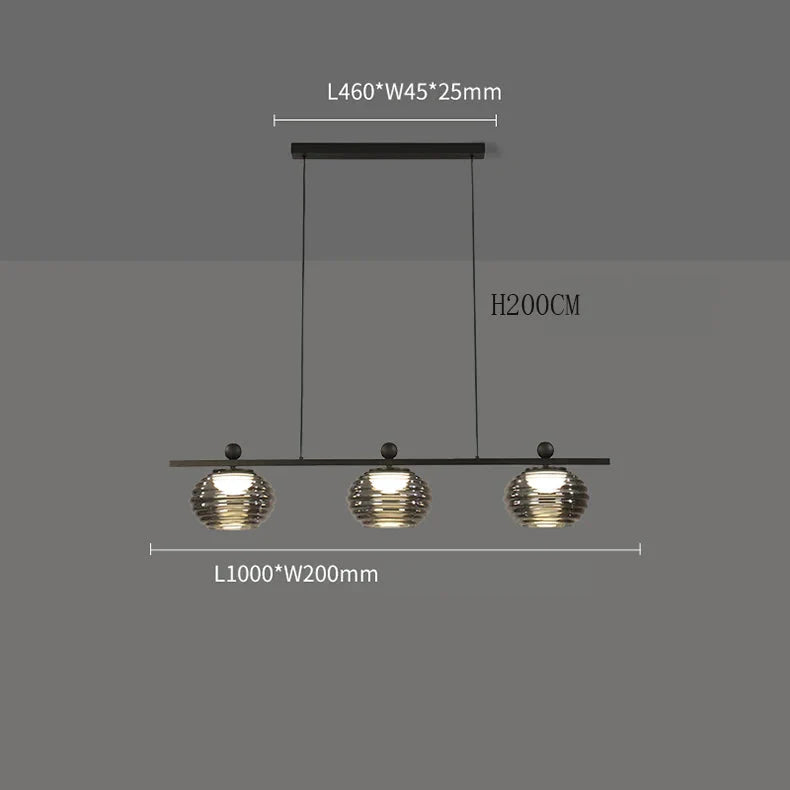 Luminaire Suspension design unique en verre – Référence : Nélio7314-ILLUMEEN.COM