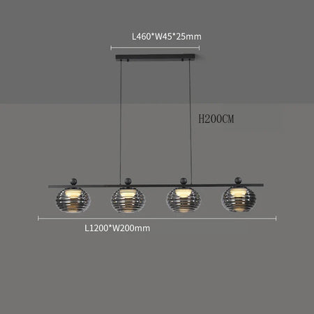 Luminaire Suspension design unique en verre – Référence : Nélio7314-ILLUMEEN.COM