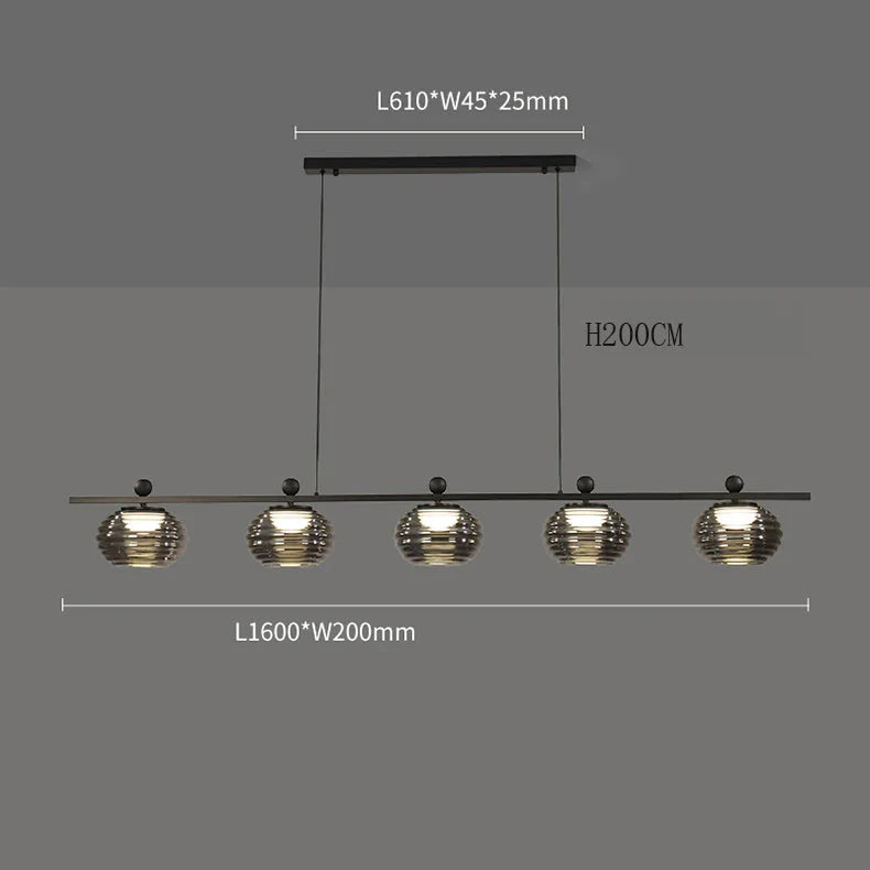 Luminaire Suspension design unique en verre – Référence : Nélio7314-ILLUMEEN.COM