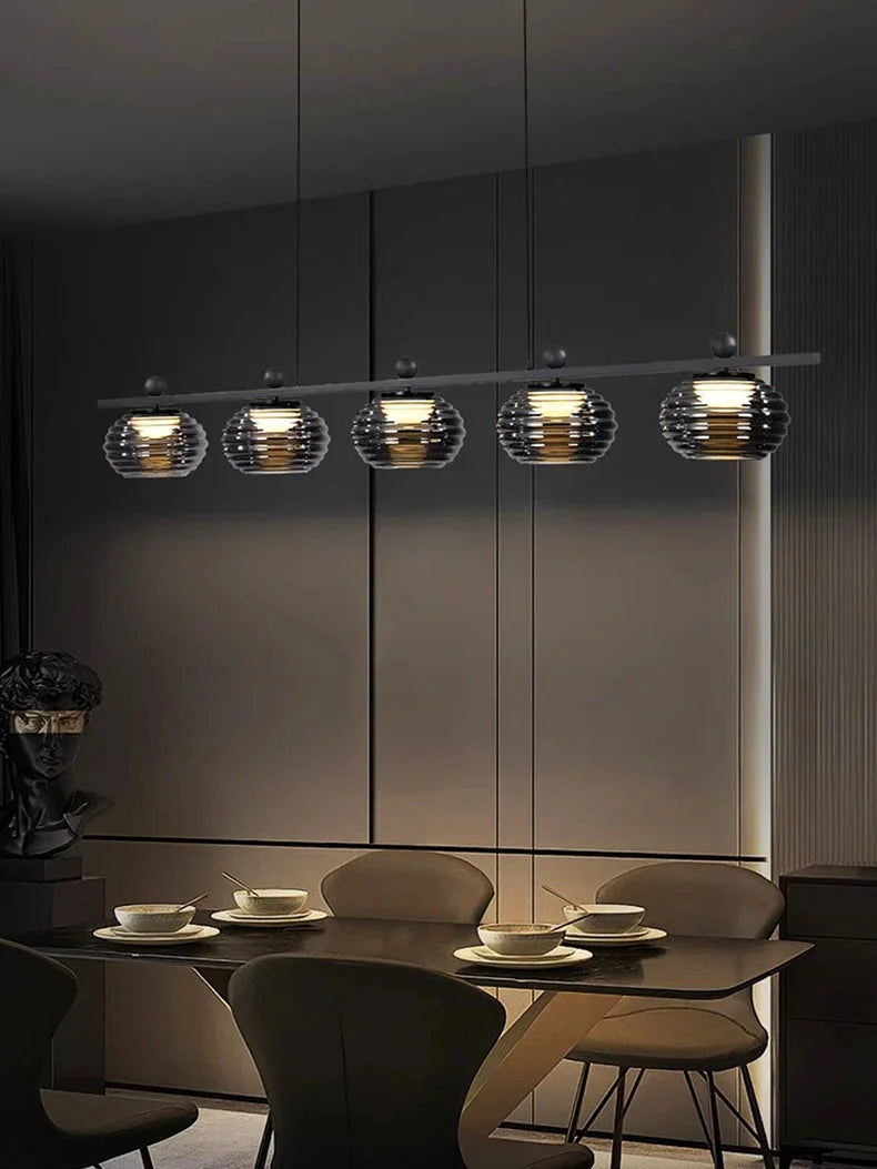 Luminaire Suspension design unique en verre – Référence : Nélio7314-ILLUMEEN.COM