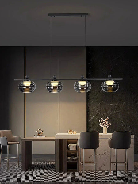 Luminaire Suspension design unique en verre – Référence : Nélio7314-ILLUMEEN.COM