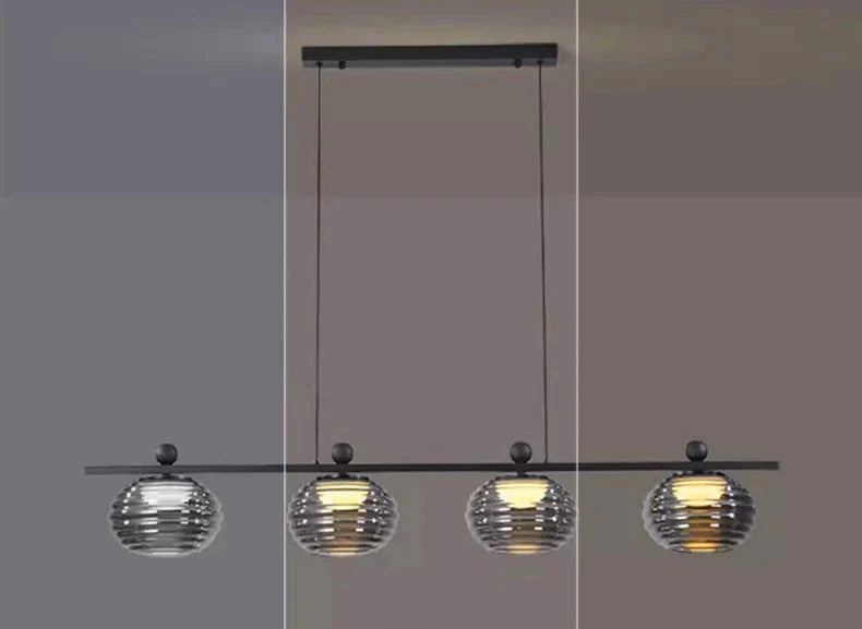 Luminaire Suspension design unique en verre – Référence : Nélio7314-ILLUMEEN.COM