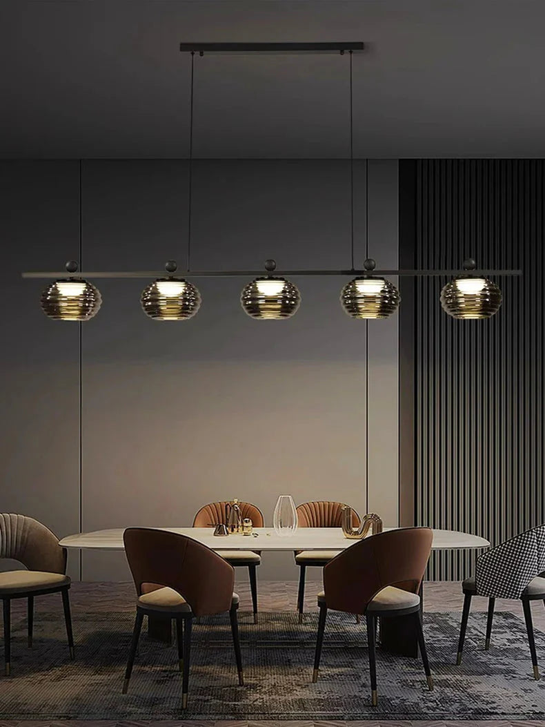 Luminaire Suspension design unique en verre – Référence : Nélio7314-ILLUMEEN.COM