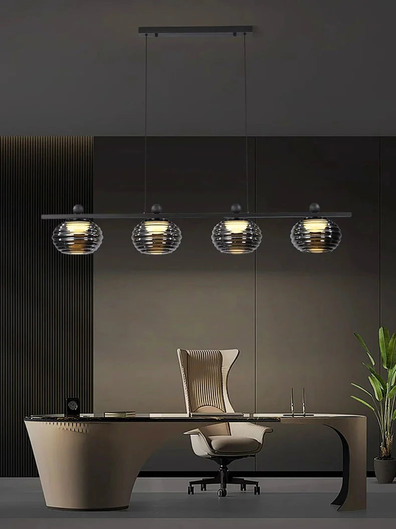 Luminaire Suspension design unique en verre – Référence : Nélio7314-ILLUMEEN.COM