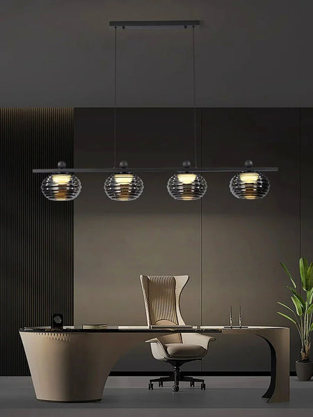 Luminaire Suspension design unique en verre – Référence : Nélio7314-ILLUMEEN.COM