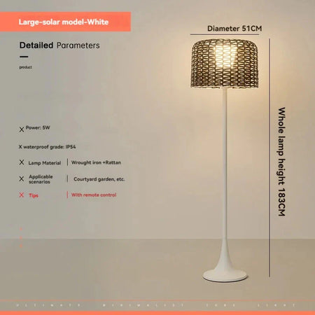 Luminaire Extérieur solaire autonome – Référence : Cléo7294-ILLUMEEN.COM