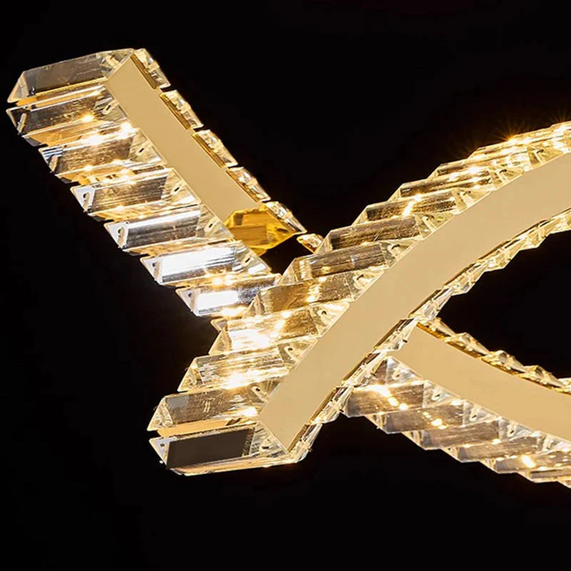 Luminaire Suspension design contemporain en cristal – Référence : Maélys4723-ILLUMEEN.COM