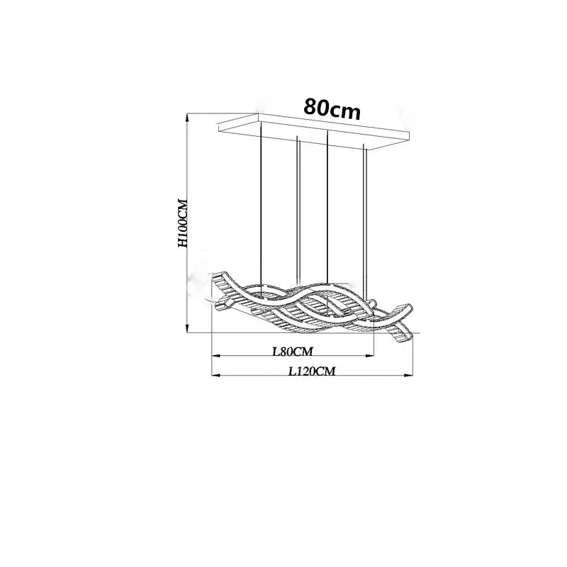 Luminaire Suspension design contemporain en cristal – Référence : Maélys4723-ILLUMEEN.COM