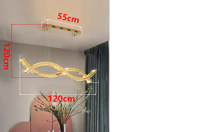 Luminaire Suspension design contemporain en cristal – Référence : Maélys4723-ILLUMEEN.COM