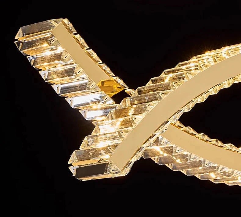 Luminaire Suspension design contemporain en cristal – Référence : Maélys4723-ILLUMEEN.COM