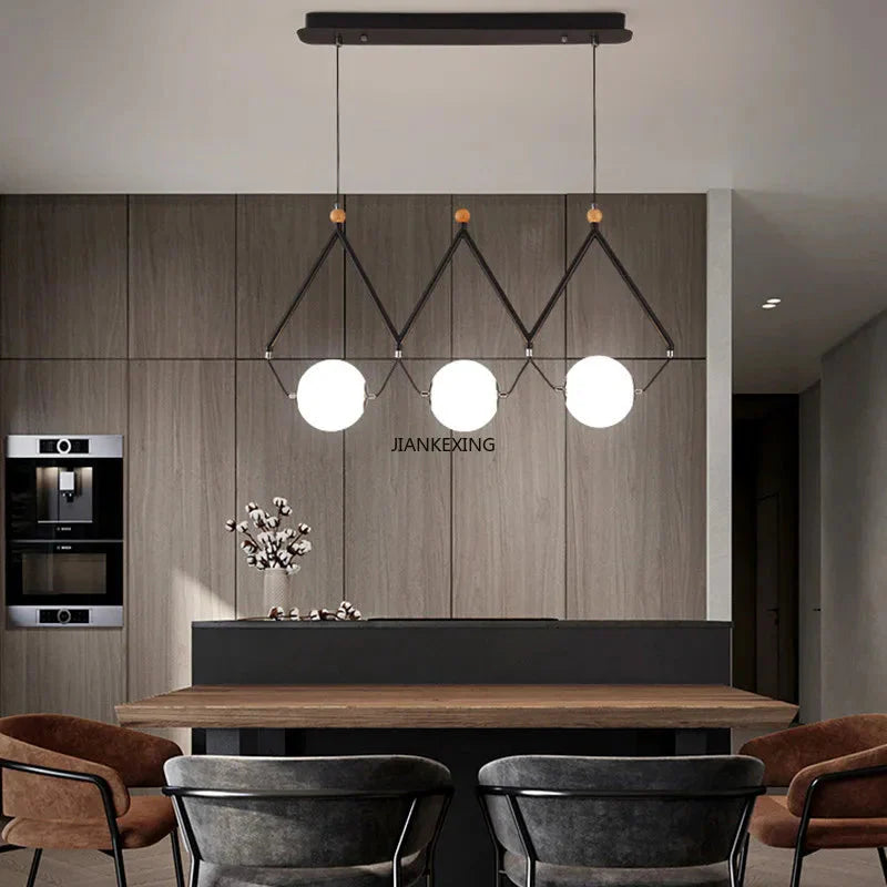 Luminaire Suspension design géométrique argenté – Référence : Marélia5123-ILLUMEEN.COM
