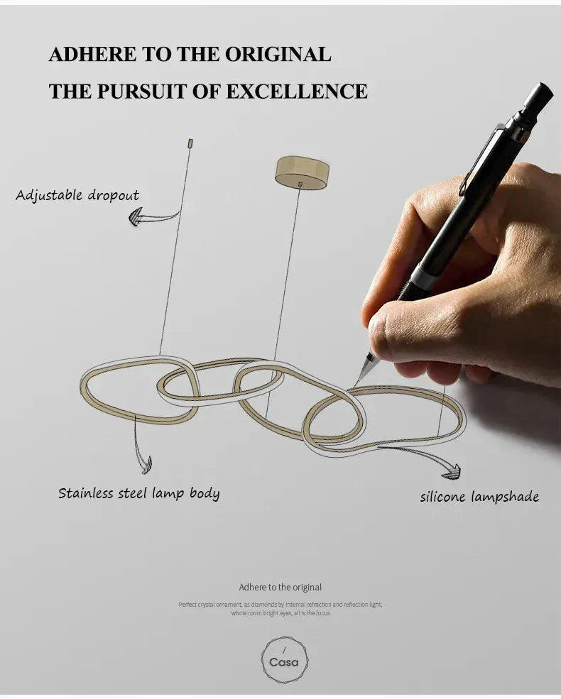 Luminaire Suspension finition rose élégante – Référence : Mariselle5623-ILLUMEEN.COM