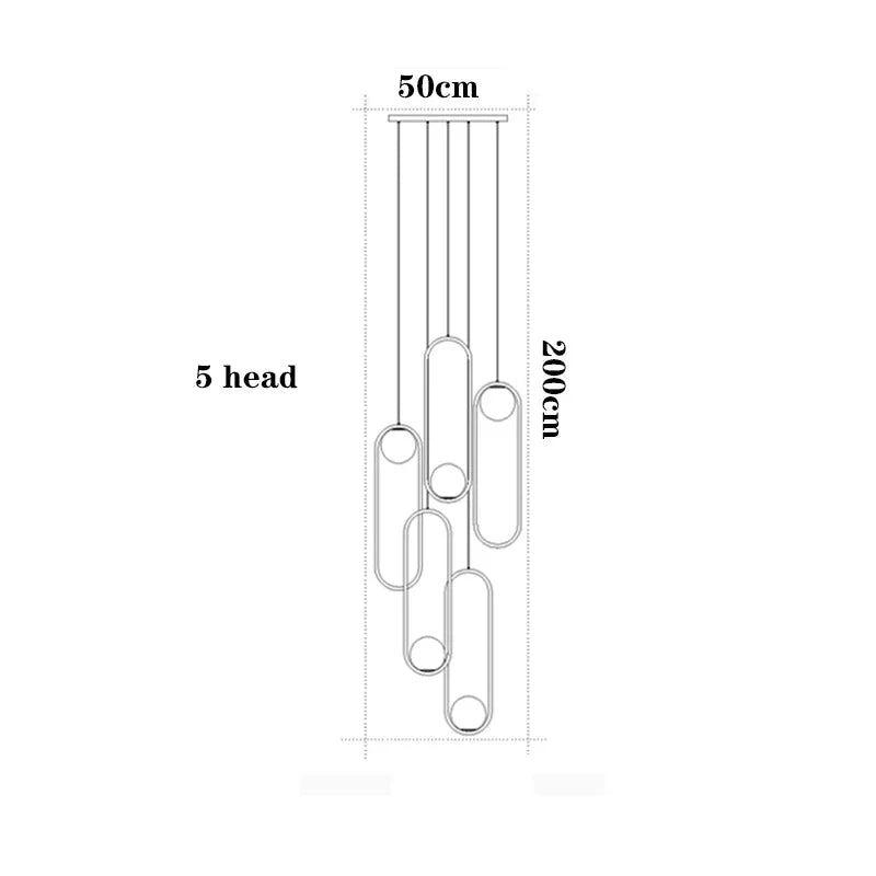 Luminaire Suspension design contemporain en métal – Référence : Aurelien5723-ILLUMEEN.COM