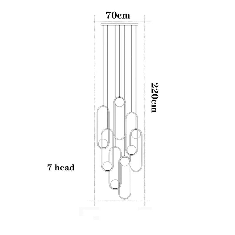 Luminaire Suspension design contemporain en métal – Référence : Aurelien5723-ILLUMEEN.COM
