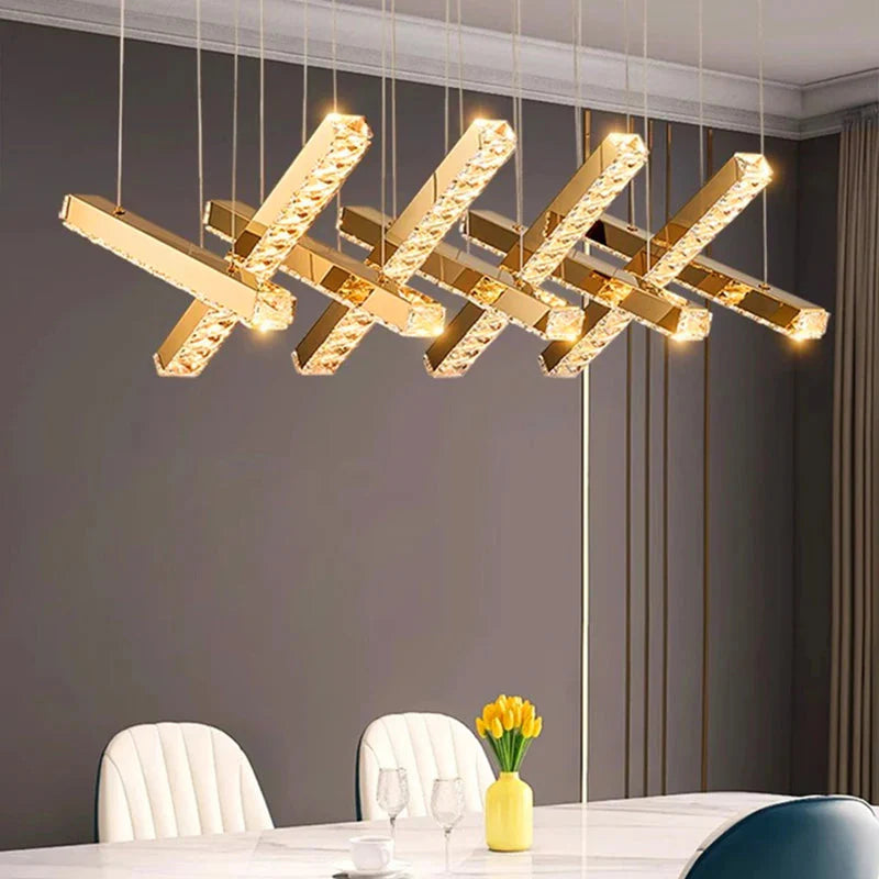 Luminaire Suspension finition brillante argentée – Référence : Olympe4263-ILLUMEEN.COM