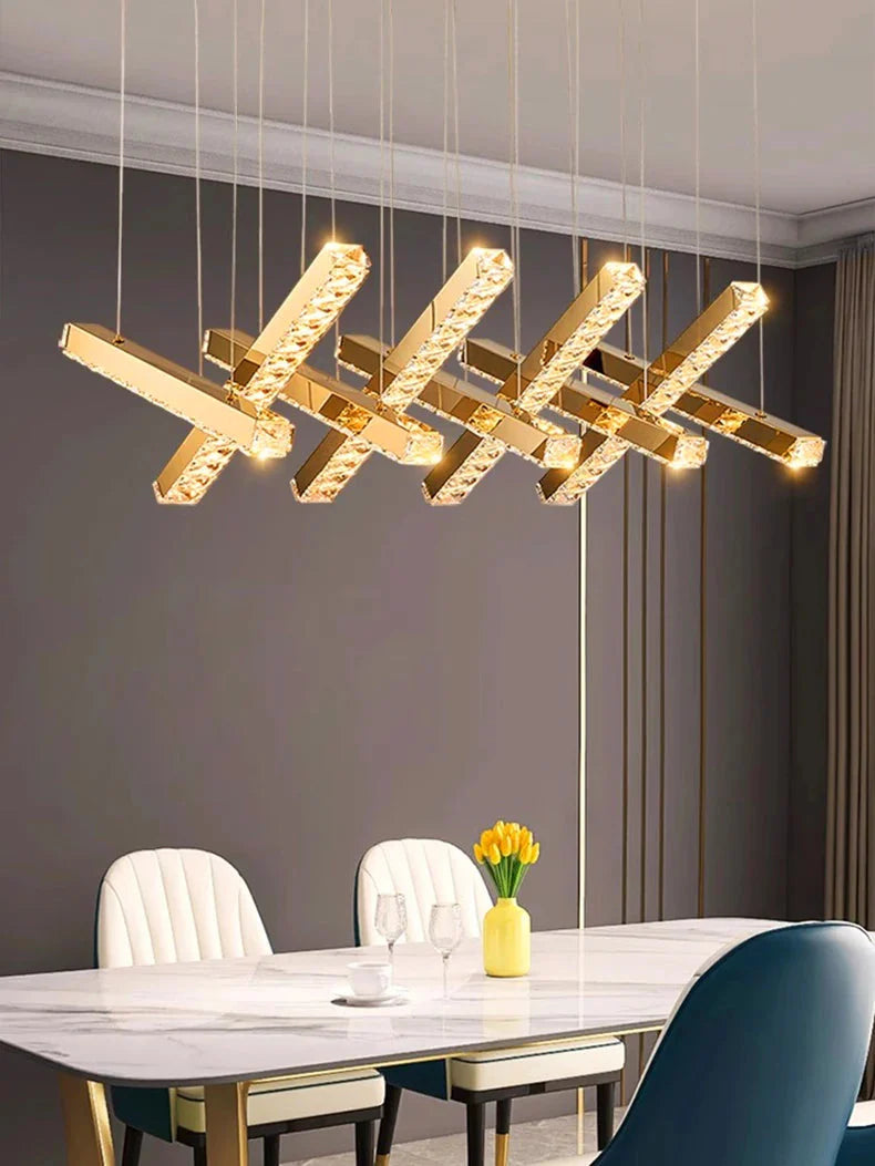 Luminaire Suspension finition brillante argentée – Référence : Olympe4263-ILLUMEEN.COM