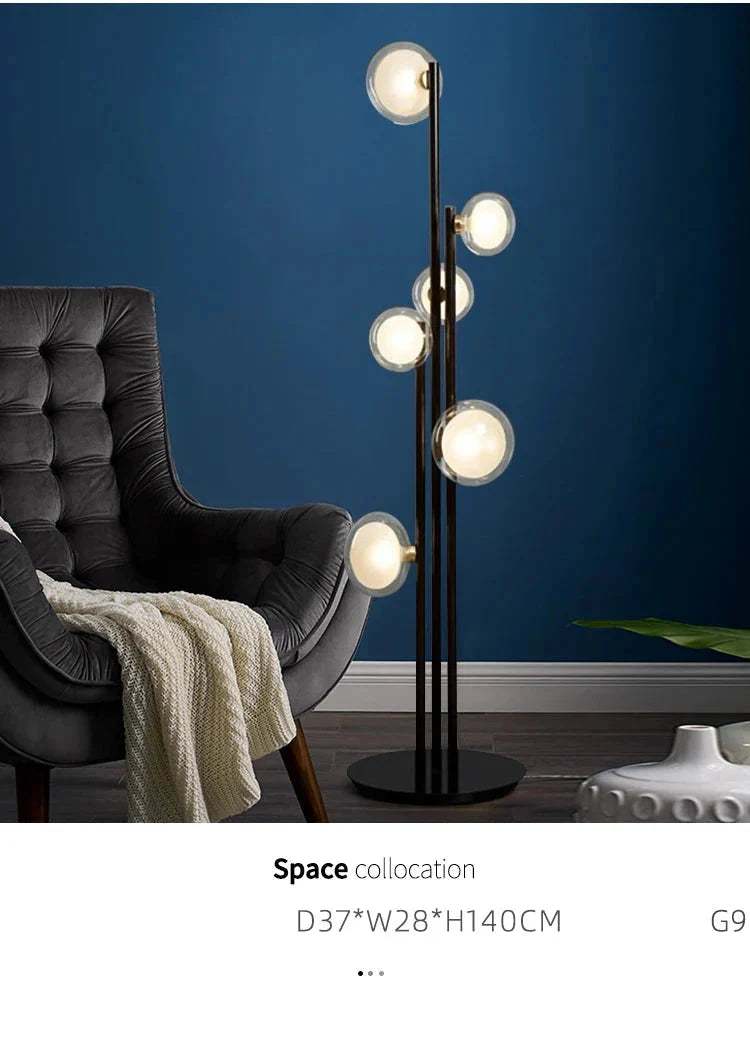 Luminaire Lampadaire design nordique élégant – Référence : Alaric1234-ILLUMEEN.COM