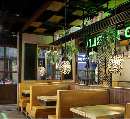 Luminaire Suspension finition cuivre brossé – Référence : Télian4829-ILLUMEEN.COM