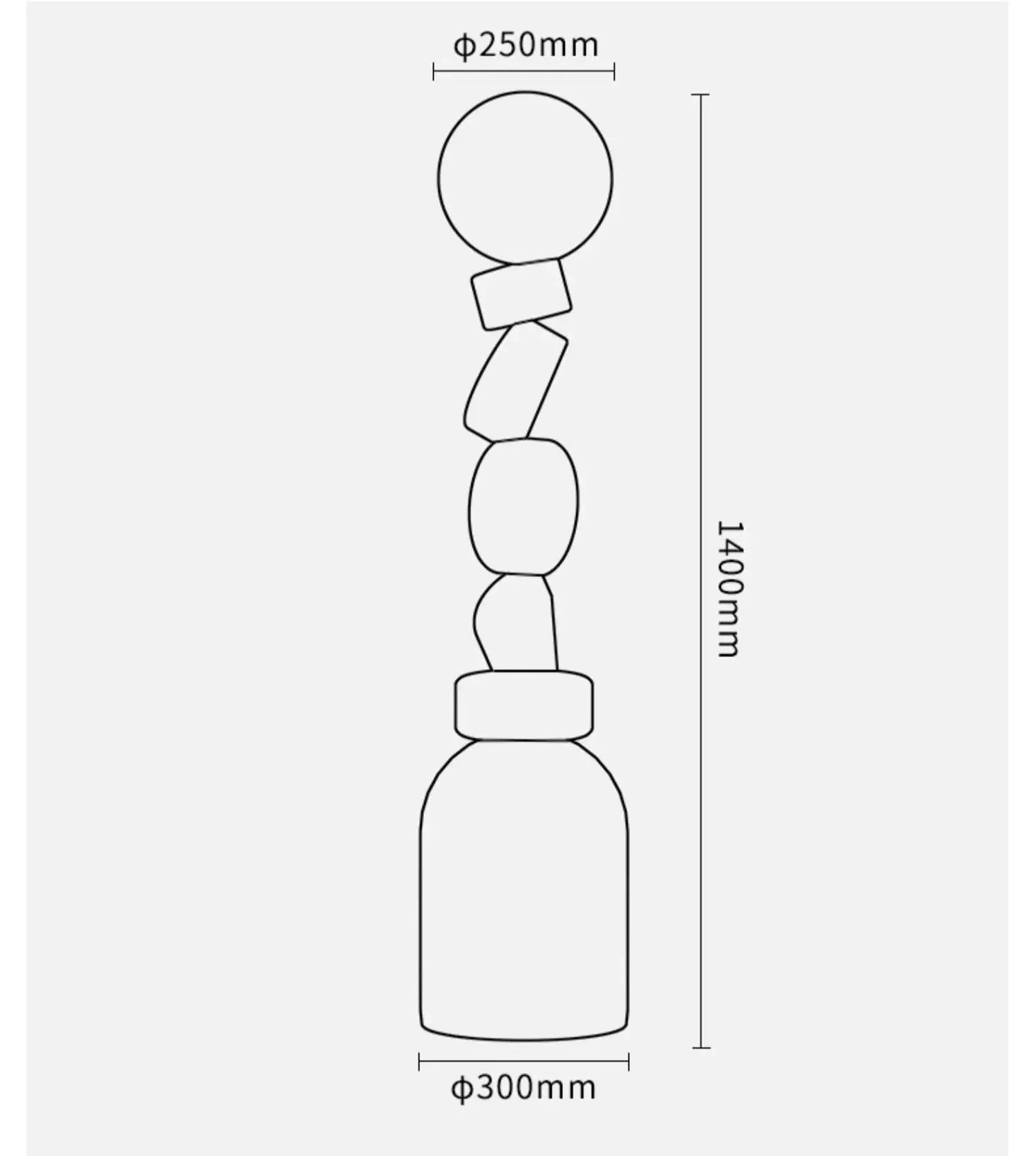 Luminaire Lampadaire style épuré – Référence : Cyane1947-ILLUMEEN.COM