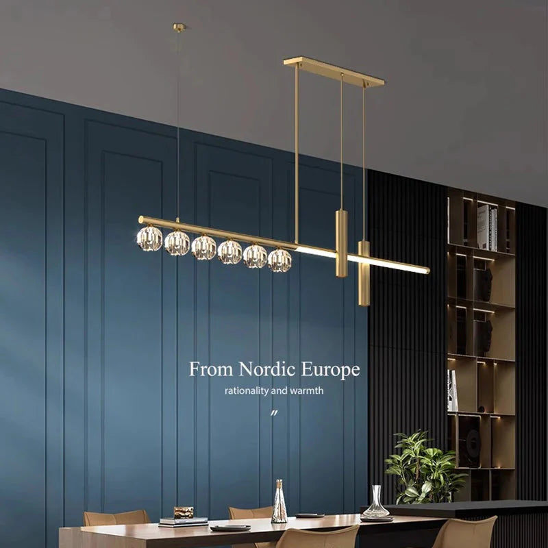 Luminaire Suspension cristal étincelant – Référence : Marvyn4652-ILLUMEEN.COM