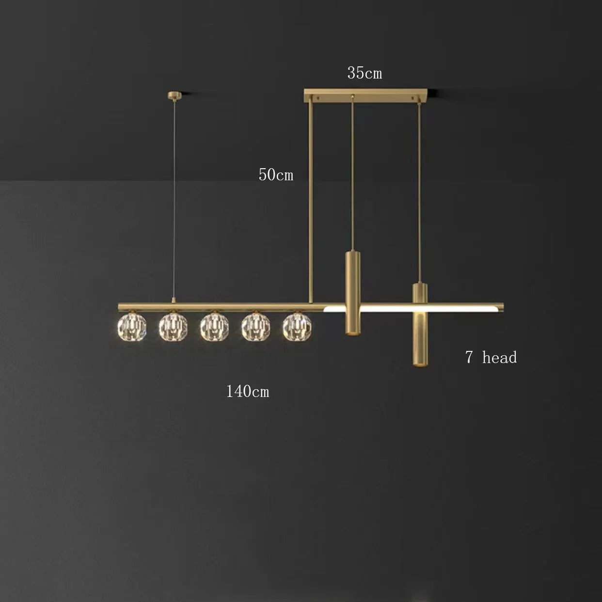Luminaire Suspension cristal étincelant – Référence : Marvyn4652-ILLUMEEN.COM