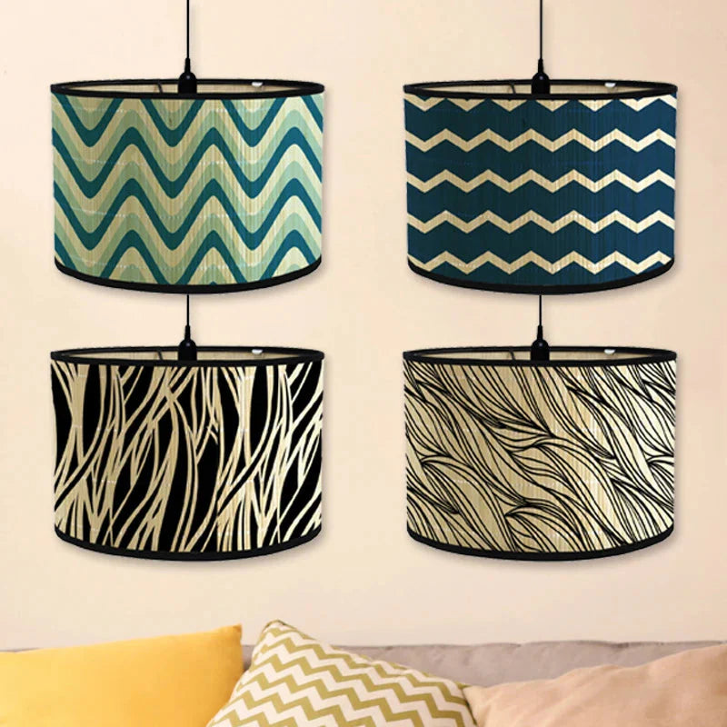 Luminaire Abat-Jour texture naturelle – Référence : Léo-ILLUMEEN.COM